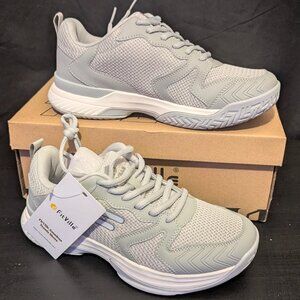 Foggy Grey Fitville Court Tennis Amadeus V4, US-Women 7.5m, UK 5, EU 38 New